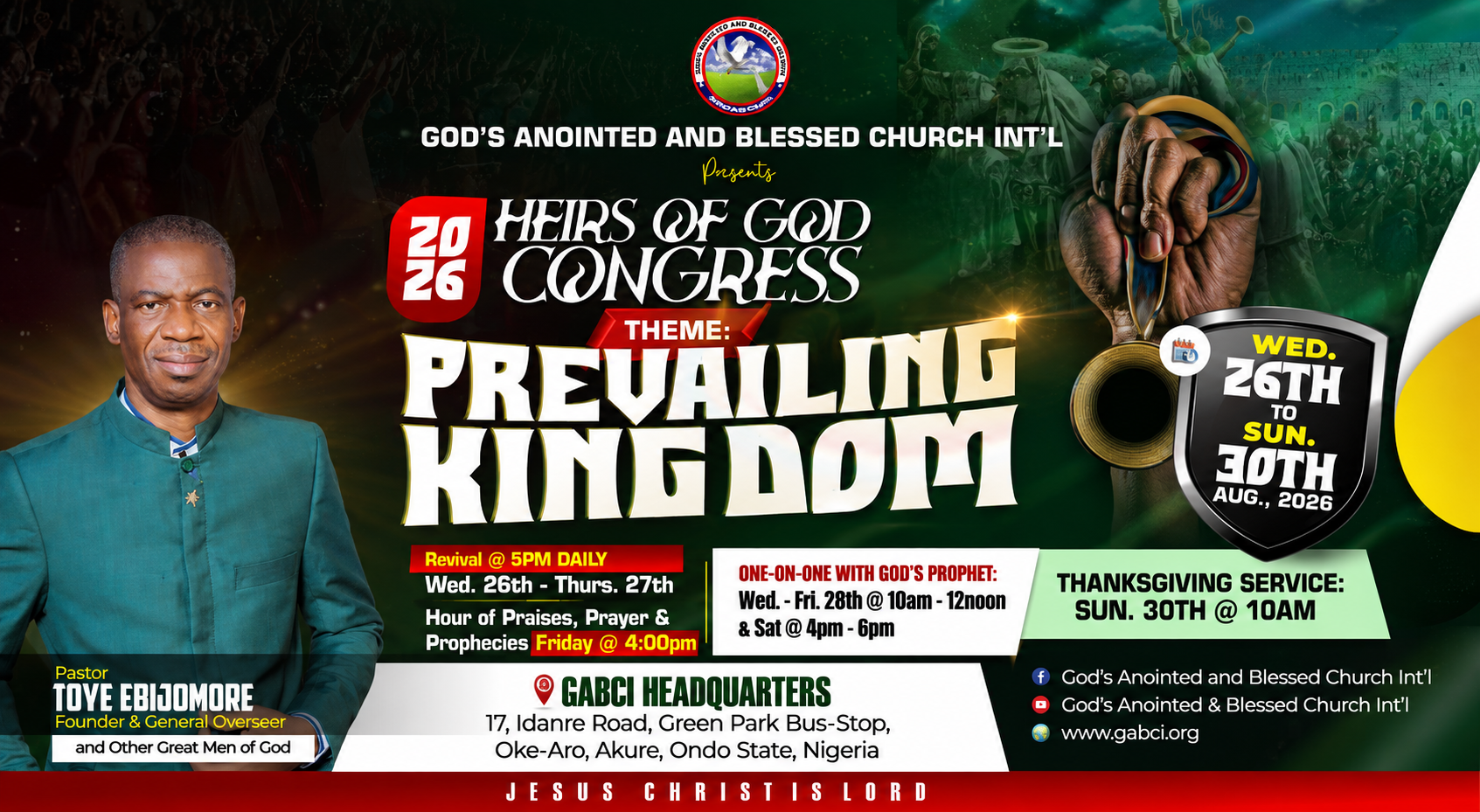 God's Anointed and Blessed Church International